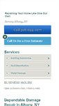 Mobile Screenshot of albanywaterrestorationservice.com